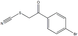 1-(4-bromophenyl)-2-thiocyanatoethanone Struktur