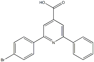 2-(4-bromophenyl)-6-phenylpyridine-4-carboxylic acid Struktur