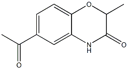 6-acetyl-2-methyl-2H-benzo[b][1,4]oxazin-3(4H)-one Struktur