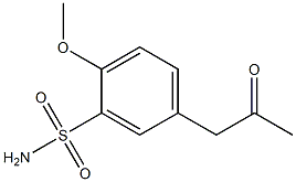 5-(2-OXOPROPYL)-2-METHOXYBENZENESULFONAMIDE Struktur