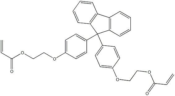 9,9-BIS[4-(2-ACRYLOYLOXYETHOXY)PHENYL]FLUORENE Struktur