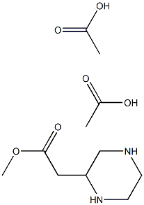 PIPERAZINE-2-ACETIC ACID MTEHYL ESTER DIACETATE Struktur