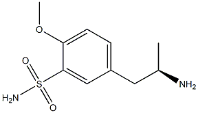 R-(-)-5-(2-AMINOPROPYL)-2-METHOXYBENZENE SULPHONAMIDE Struktur