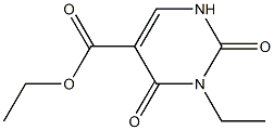 3-ETHYL-5-CARBETHOXYURACIL Struktur