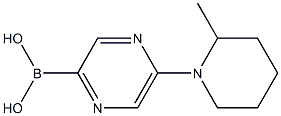 5-(2-METHYLPIPERIDIN-1-YL)PYRAZINE-2-BORONIC ACID Struktur