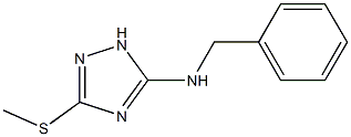 BENZYL-(5-METHYLSULFANYL-2H-[1,2,4]TRIAZOL-3-YL)AMINE Struktur