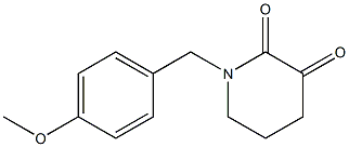 1-(4-METHOXYBENZYL)PIPERIDINE-2,3-DIONE Struktur