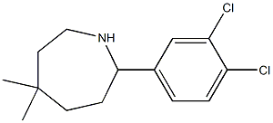 2-(3,4-DICHLOROPHENYL)-5,5-DIMETHYLAZEPANE Struktur