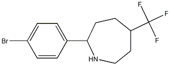 2-(4-BROMOPHENYL)-5-(TRIFLUOROMETHYL)AZEPANE Struktur