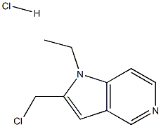 2-(CHLOROMETHYL)-1-ETHYL-1H-PYRROLO[3,2-C]PYRIDINE HYDROCHLORIDE Struktur