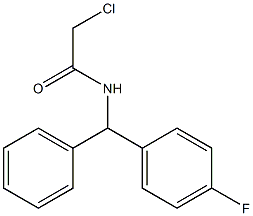 2-CHLORO-N-[(4-FLUOROPHENYL)(PHENYL)METHYL]ACETAMIDE Struktur