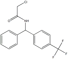 2-CHLORO-N-{PHENYL[4-(TRIFLUOROMETHYL)PHENYL]METHYL}ACETAMIDE Struktur