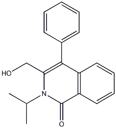 3-(HYDROXYMETHYL)-2-ISOPROPYL-4-PHENYLISOQUINOLIN-1(2H)-ONE Struktur