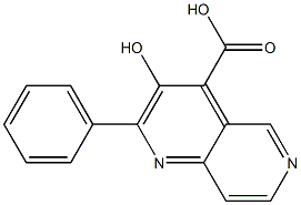 3-HYDROXY-2-PHENYL-1,6-NAPHTHYRIDINE-4-CARBOXYLIC ACID Struktur