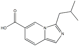 3-ISOBUTYLIMIDAZO[1,5-A]PYRIDINE-6-CARBOXYLIC ACID Struktur