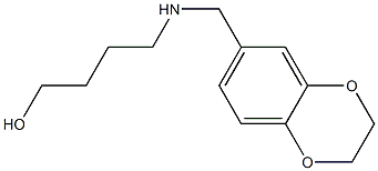 4-[(2,3-DIHYDRO-BENZO[1,4]DIOXIN-6YLMETHYL)AMINO]-BUTAN-1-OL Struktur