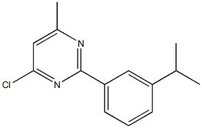 4-CHLORO-2-(3-ISOPROPYLPHENYL)-6-METHYLPYRIMIDINE Struktur