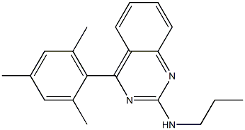 4-MESITYL-N-PROPYLQUINAZOLIN-2-AMINE Struktur