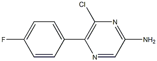 6-CHLORO-5-(4-FLUORO-PHENYL)-PYRAZIN-2-YLAMINE Struktur