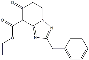 ETHYL 2-BENZYL-7-OXO-5,6,7,8-TETRAHYDRO[1,2,4]TRIAZOLO[1,5-A]PYRIDINE-8-CARBOXYLATE Struktur