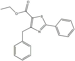 ETHYL 4-BENZYL-2-PHENYL-1,3-THIAZOLE-5-CARBOXYLATE Struktur