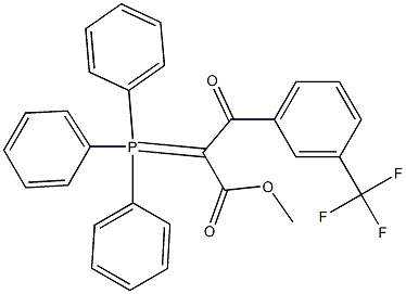 METHYL 3-OXO-3-[3-(TRIFLUOROMETHYL)PHENYL]-2-(TRIPHENYLPHOSPHORANYLIDENE)PROPANOATE Struktur