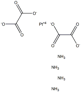 Tetraammineplatinum oxalate Struktur