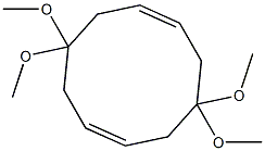 4,4,9,9-tetramethoxycyclodeca-1,6-diene Struktur