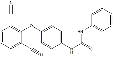 N-[4-(2,6-dicyanophenoxy)phenyl]-N'-phenylurea Struktur