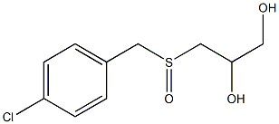 3-[(4-chlorobenzyl)sulfinyl]-1,2-propanediol Struktur