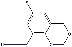 (6-fluoro-4H-1,3-benzodioxin-8-yl)acetonitrile Struktur