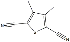 3,4-dimethyl-2,5-thiophenedicarbonitrile Struktur