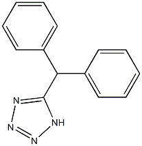 5-benzhydryl-1H-1,2,3,4-tetraazole Struktur