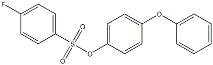 4-phenoxyphenyl 4-fluorobenzene-1-sulfonate Struktur