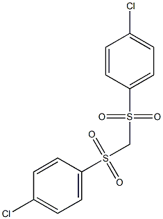 1-chloro-4-({[(4-chlorophenyl)sulfonyl]methyl}sulfonyl)benzene Struktur