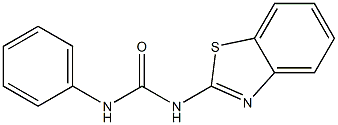 N-(1,3-benzothiazol-2-yl)-N'-phenylurea Struktur