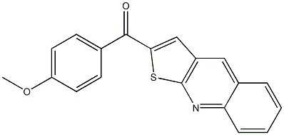 (4-methoxyphenyl)(thieno[2,3-b]quinolin-2-yl)methanone Struktur