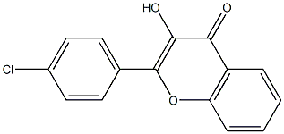 2-(4-chlorophenyl)-3-hydroxy-4H-chromen-4-one Struktur