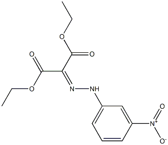 diethyl 2-[2-(3-nitrophenyl)hydrazono]malonate Struktur