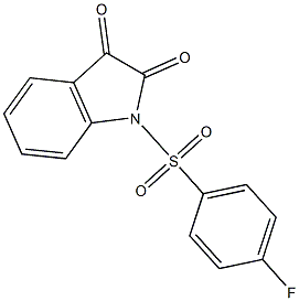 1-[(4-fluorophenyl)sulfonyl]-1H-indole-2,3-dione Struktur