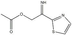 2-[(acetyloxy)ethanimidoyl]-1,3-thiazole Struktur