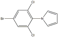 1-(4-bromo-2,6-dichlorophenyl)-1H-pyrrole Struktur