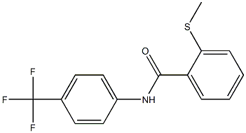 2-(methylsulfanyl)-N-[4-(trifluoromethyl)phenyl]benzenecarboxamide Struktur