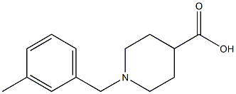 N-(3-Methylbenzyl)-piperidin-4-carboxylic acid Struktur