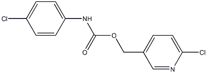 (6-chloro-3-pyridinyl)methyl N-(4-chlorophenyl)carbamate Struktur