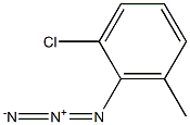 2-chloro-6-methylphenyl azide Struktur