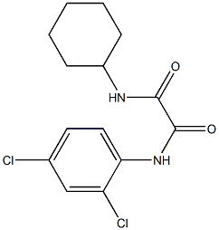 N1-cyclohexyl-N2-(2,4-dichlorophenyl)ethanediamide Struktur