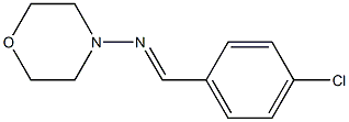 N4-(4-chlorobenzylidene)morpholin-4-amine Struktur