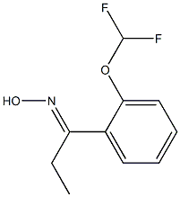 (1E)-1-[2-(difluoromethoxy)phenyl]propan-1-one oxime Struktur