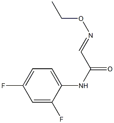 N-(2,4-difluorophenyl)-2-(ethoxyimino)acetamide Struktur